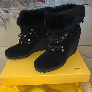 Fendi Wedge Ankle Boot